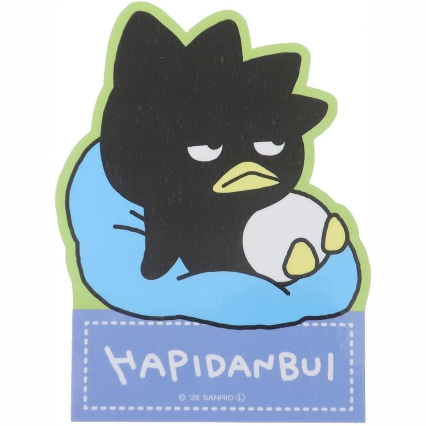 にしむらゆうじ×はぴだんぶい キャラクターステッカー リラックス バッドばつ丸