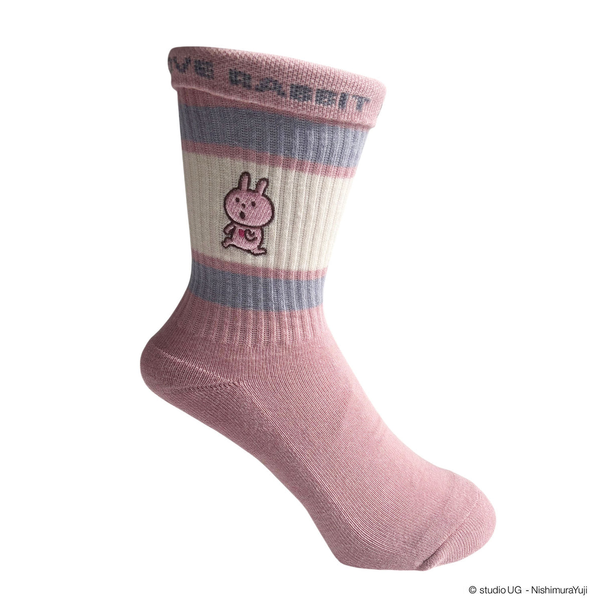カラフルラインソックス ラブラビット