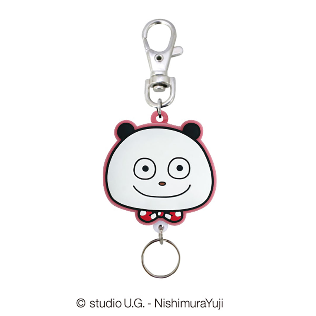 ラバーリールキーホルダー　ごきげんぱんだ