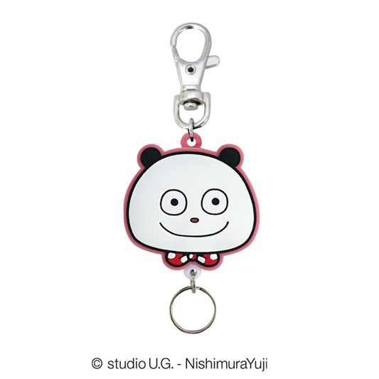 ラバーリールキーホルダー　ごきげんぱんだ