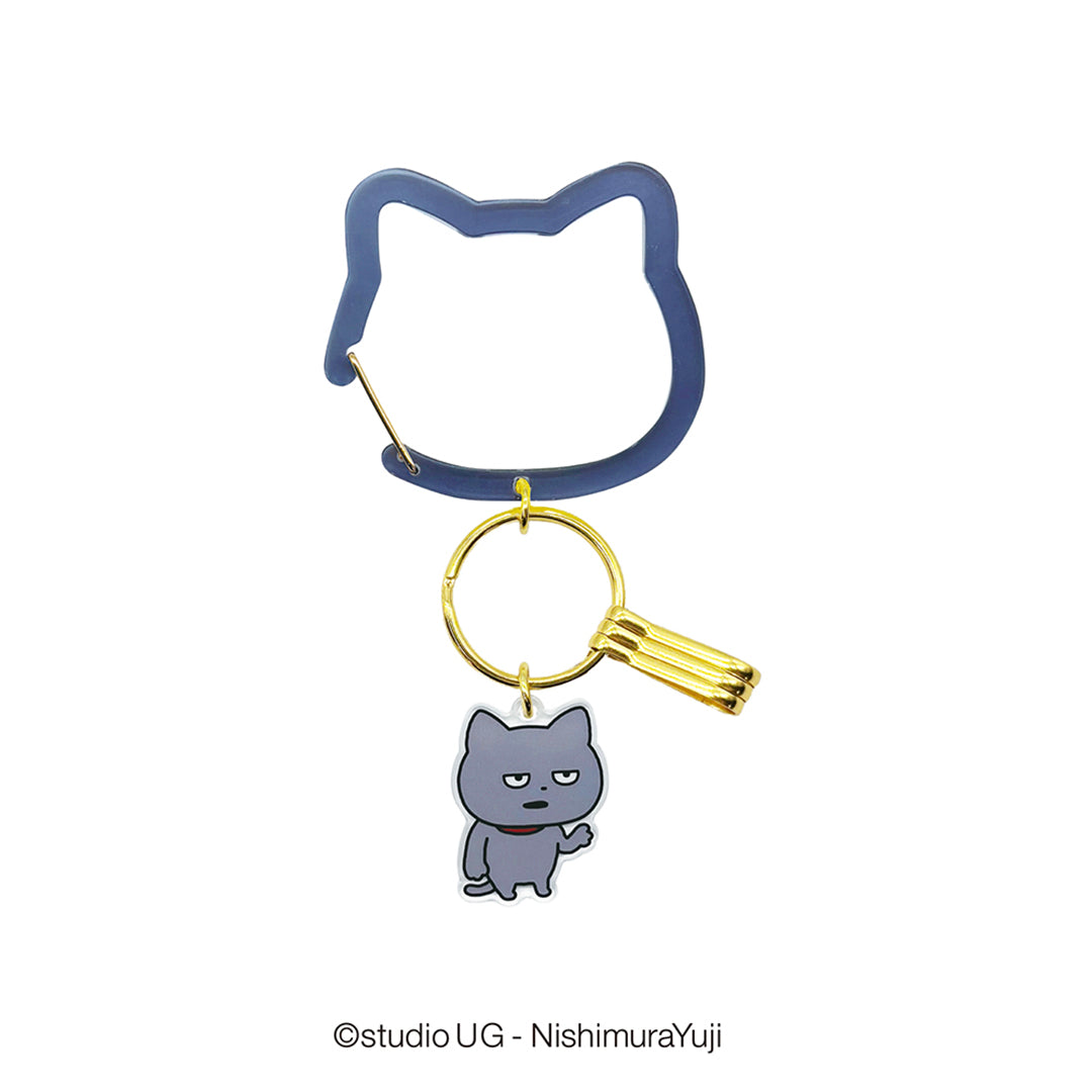 アクリルカラビナチャーム　わるめのねこ
