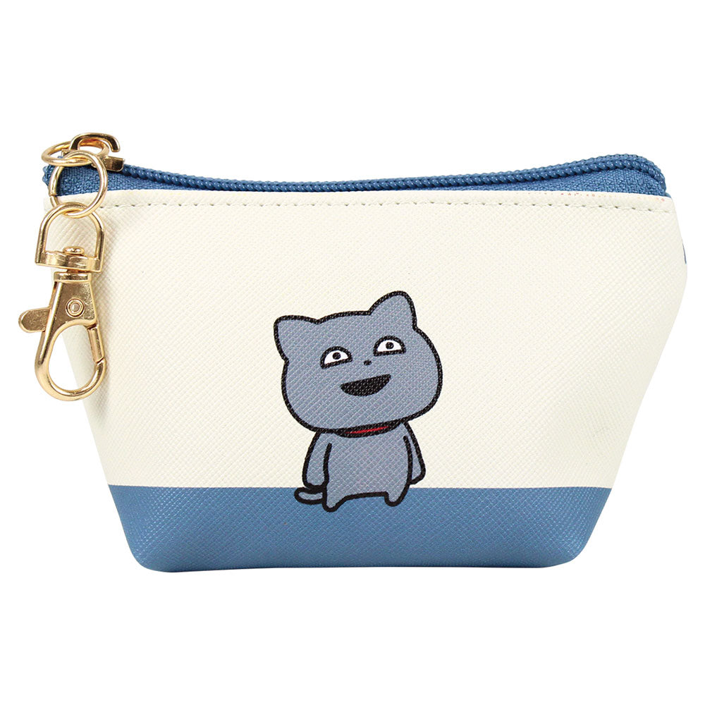 三角ミニポーチ　わるめのねこ