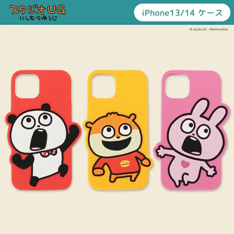 iPhoneケース　iPhone13/14　対応シリコンケース　ラブラビット