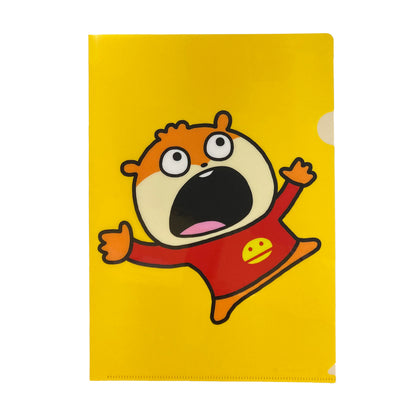 A4　クリアファイル　こねずみ　イエロー