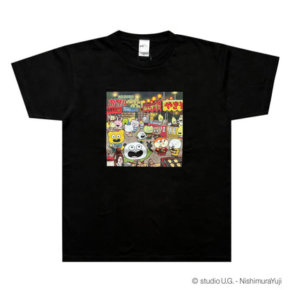 お祭りぺぺんぺん!　Tシャツ　ブラック