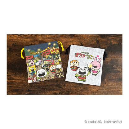 お祭りぺぺんぺん!　巾着　アップ