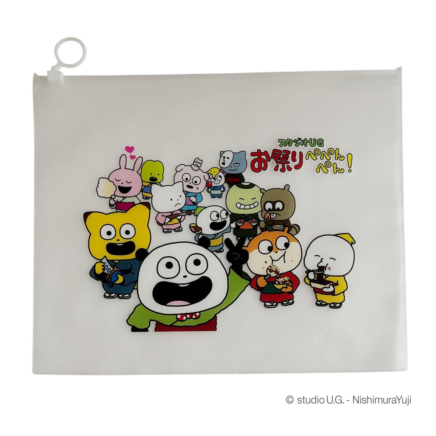 お祭りぺぺんぺん!　クリアポーチ