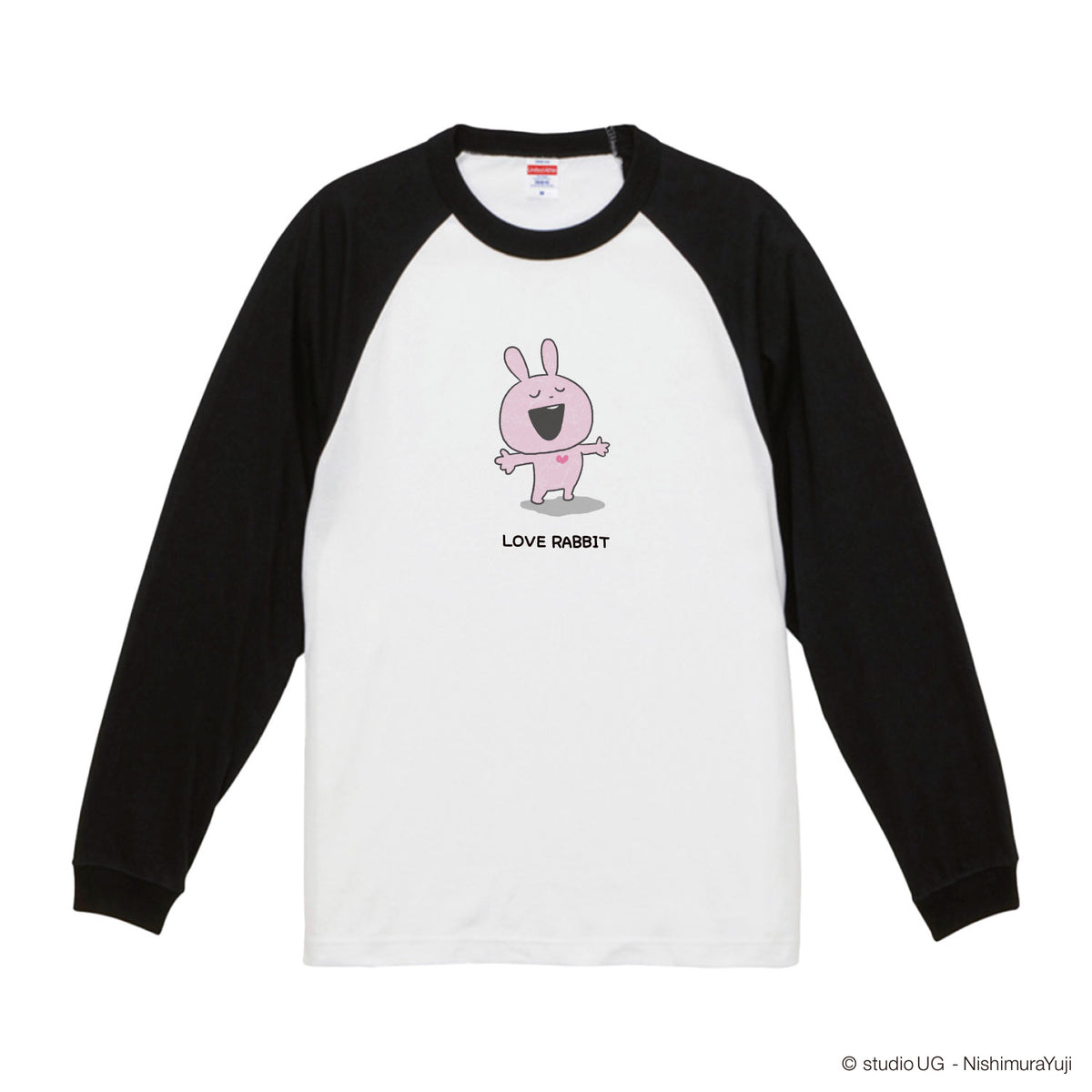 ラグラン　ロングTシャツ　ラブラビット
