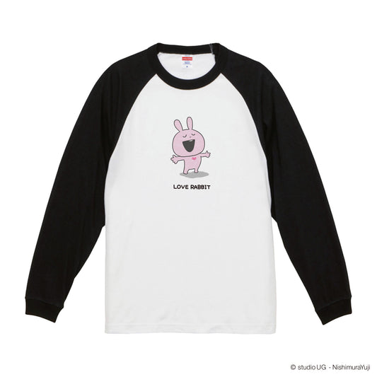ラグラン　ロングTシャツ　ラブラビット
