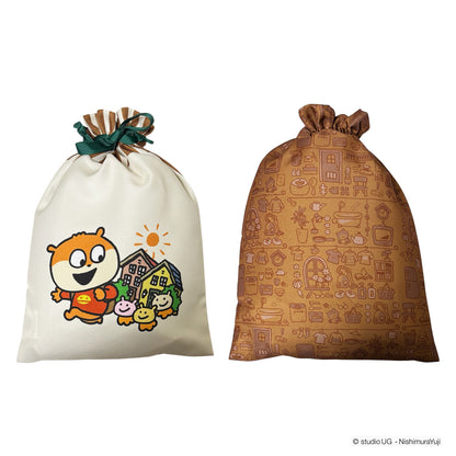 トラベル巾着L　スタジオUG「こねずみの暮らし」