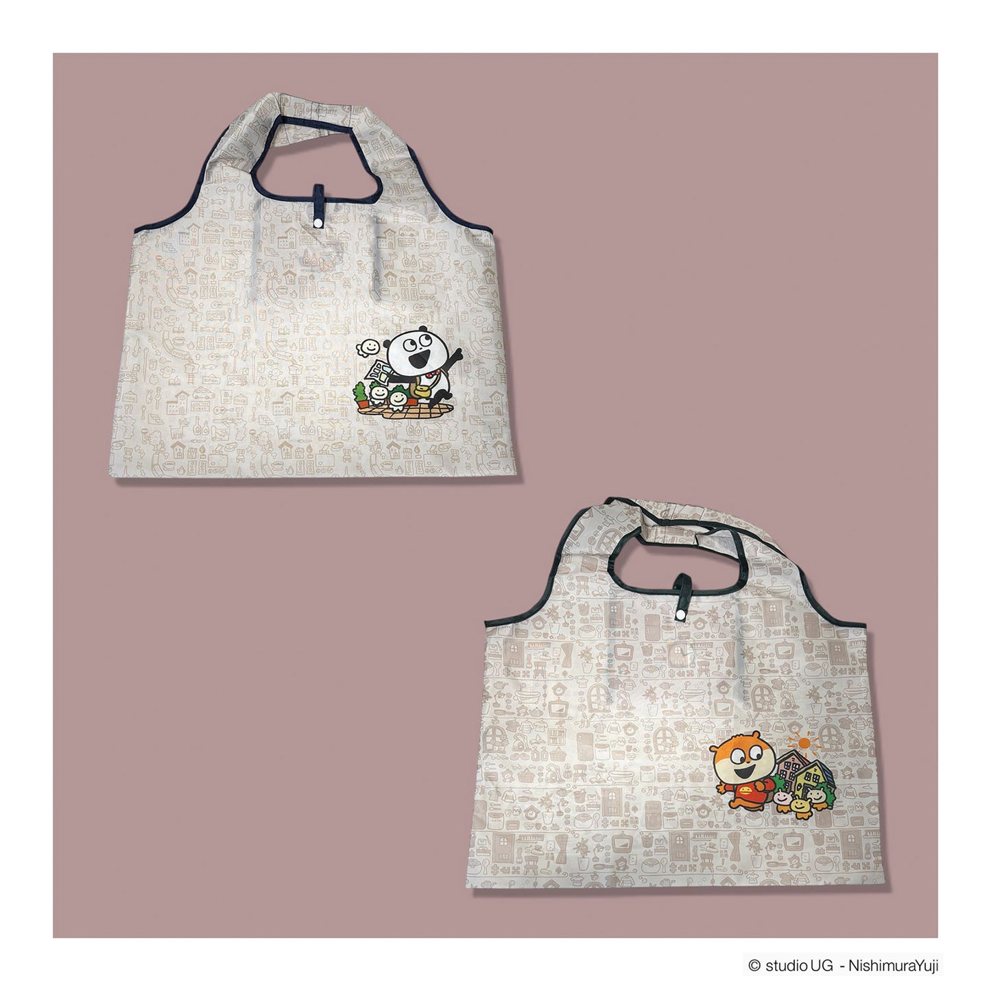 ショッピングバッグA　スタジオUG「こねずみの暮らし」