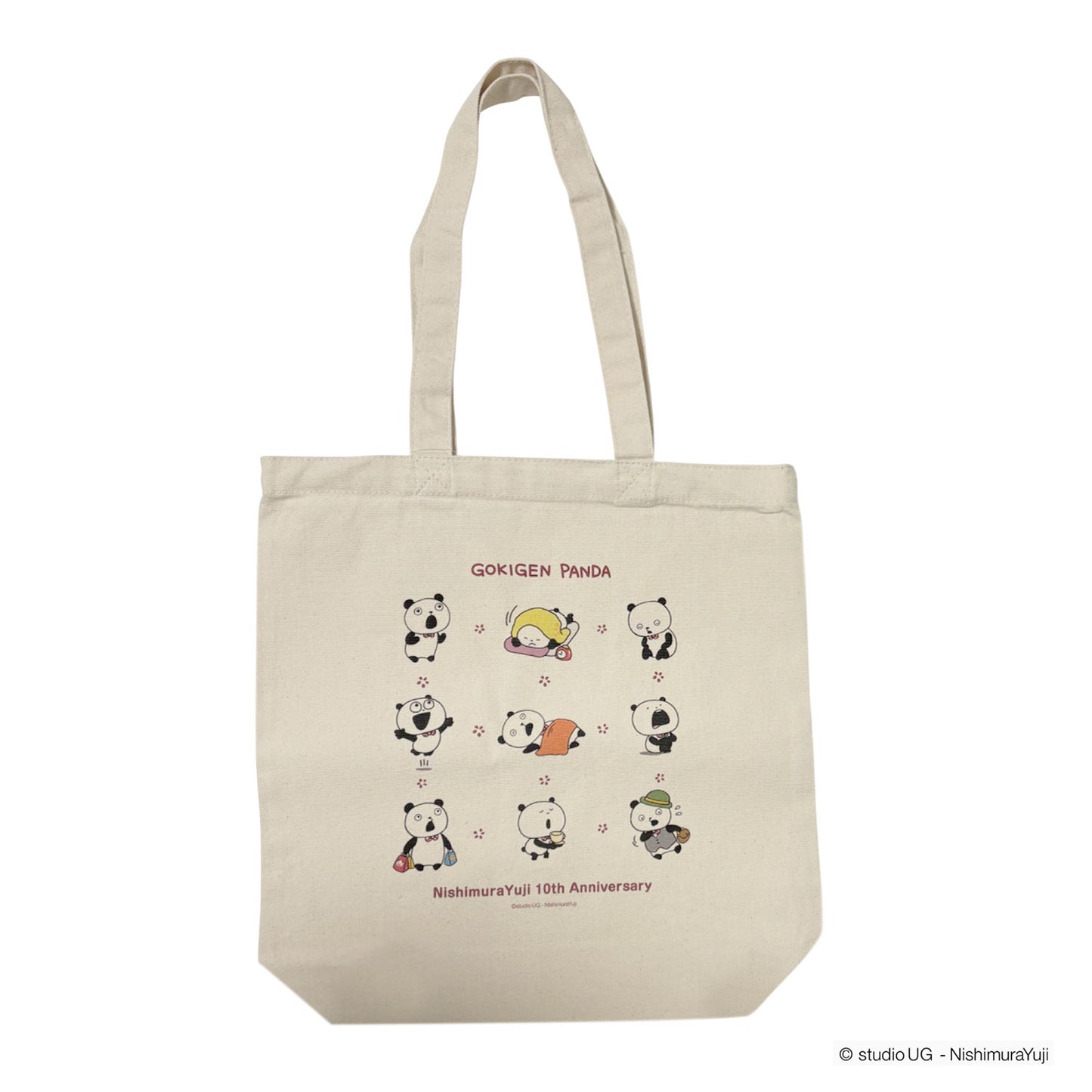 トートバッグ　スタジオUG　ごきげんぱんだ　NishimuraYuji 10th Anniv