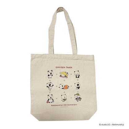 トートバッグ　スタジオUG　ごきげんぱんだ　NishimuraYuji 10th Anniv