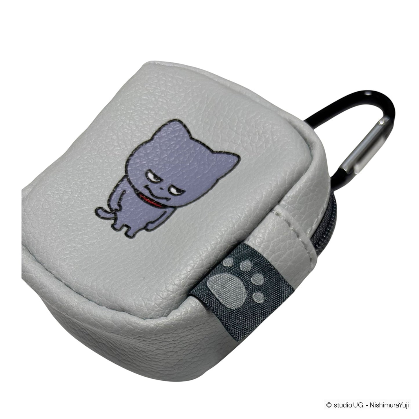 カラビナ付きミニポーチ　スタジオUG　わるめのねこ