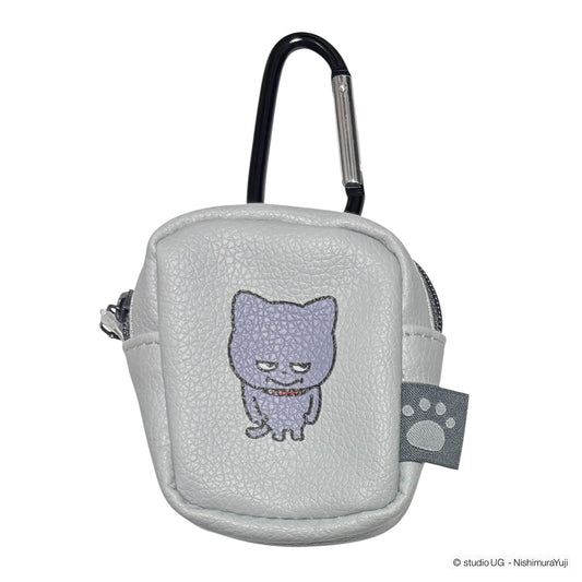 カラビナ付きミニポーチ　スタジオUG　わるめのねこ