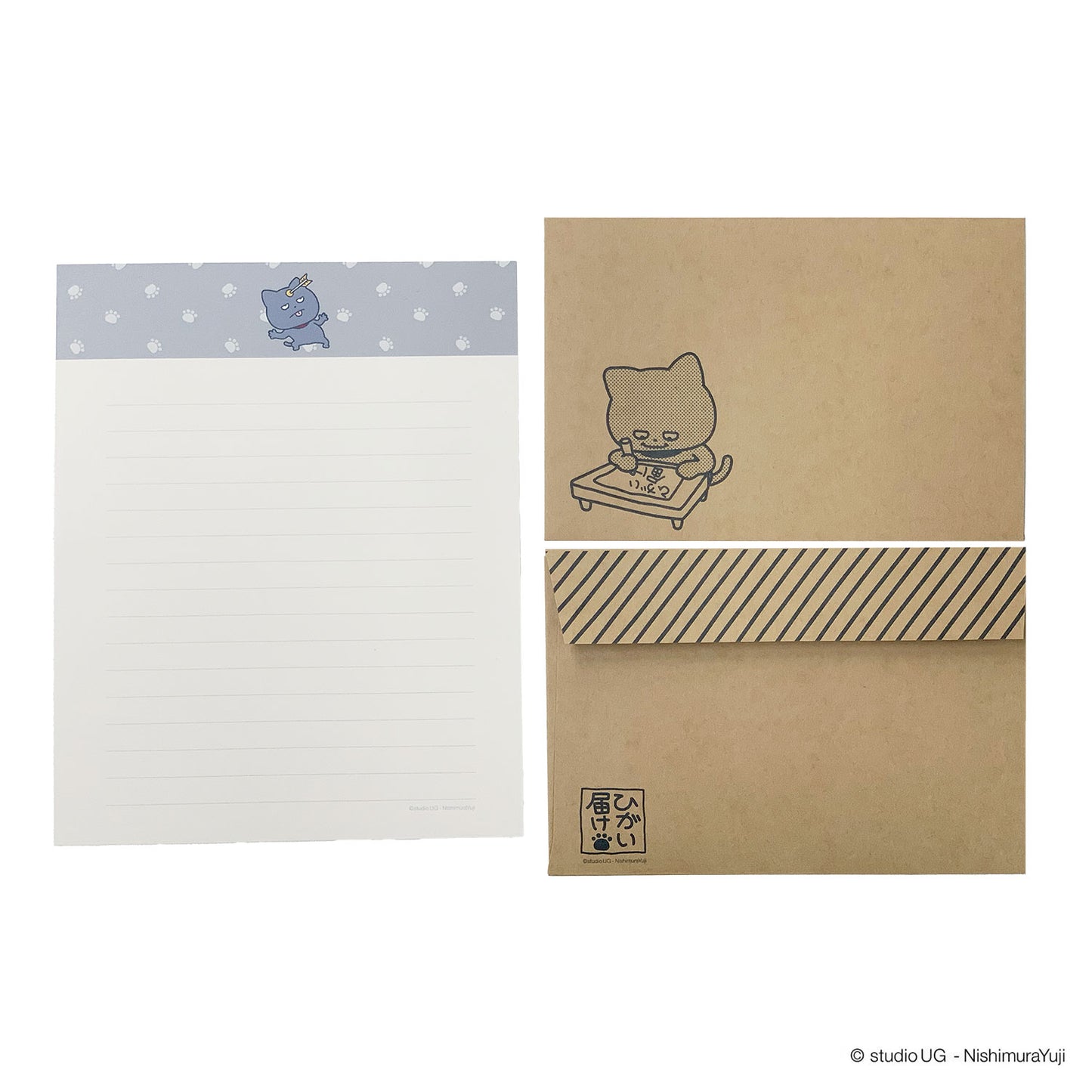 レターセット　スタジオUG　わるめのねこ　被害届