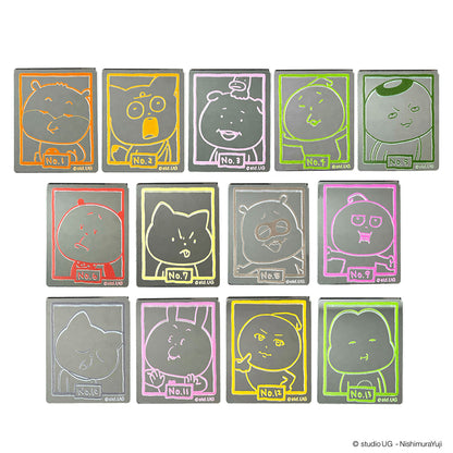 いいカオ選手権大会　ブラインドミラーシール　単品