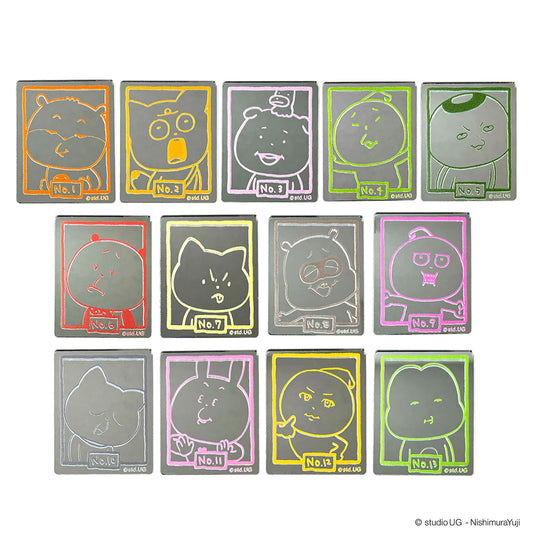 いいカオ選手権大会　ブラインドミラーシール　単品