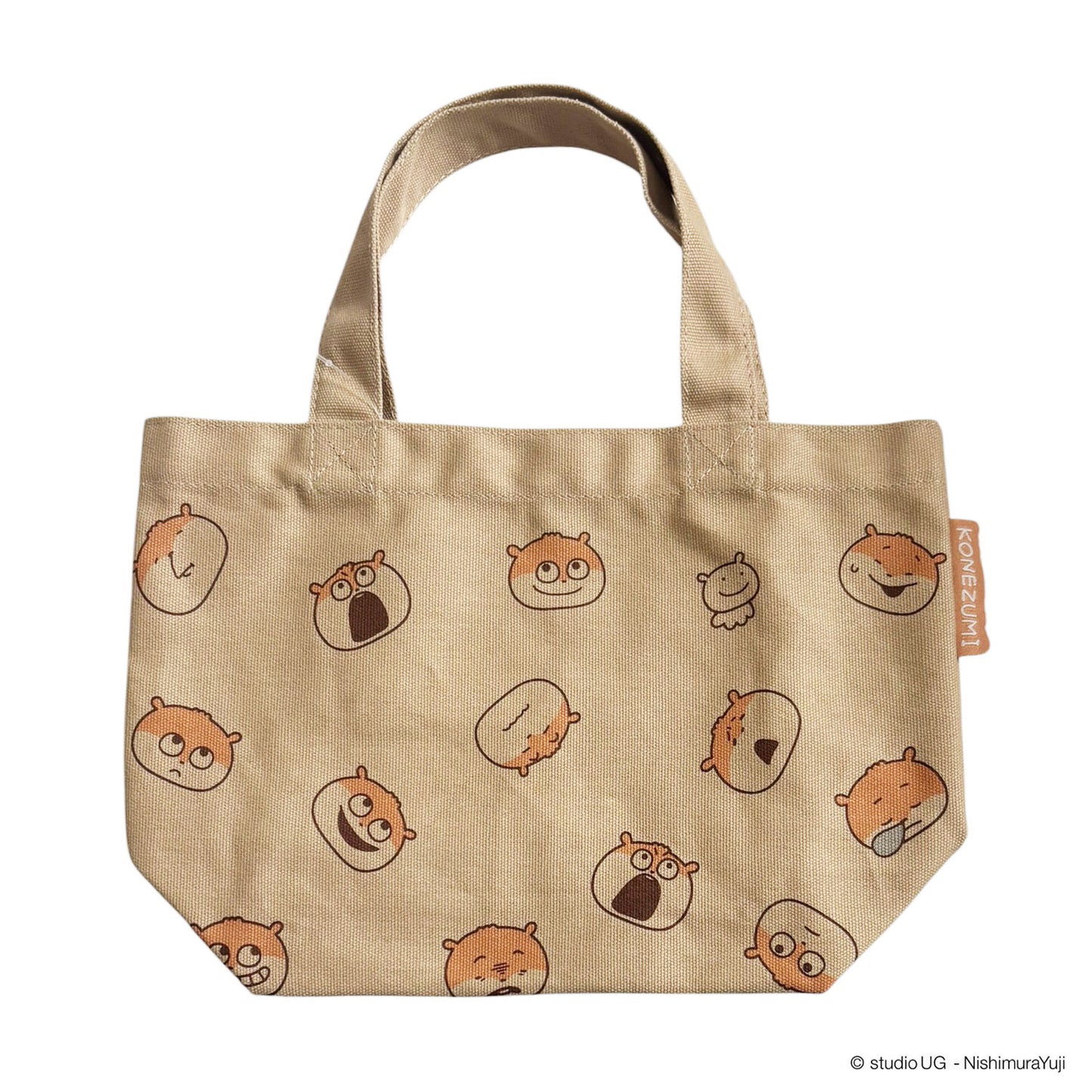 カラーマチ付きバッグ　スタジオUG　こねずみ