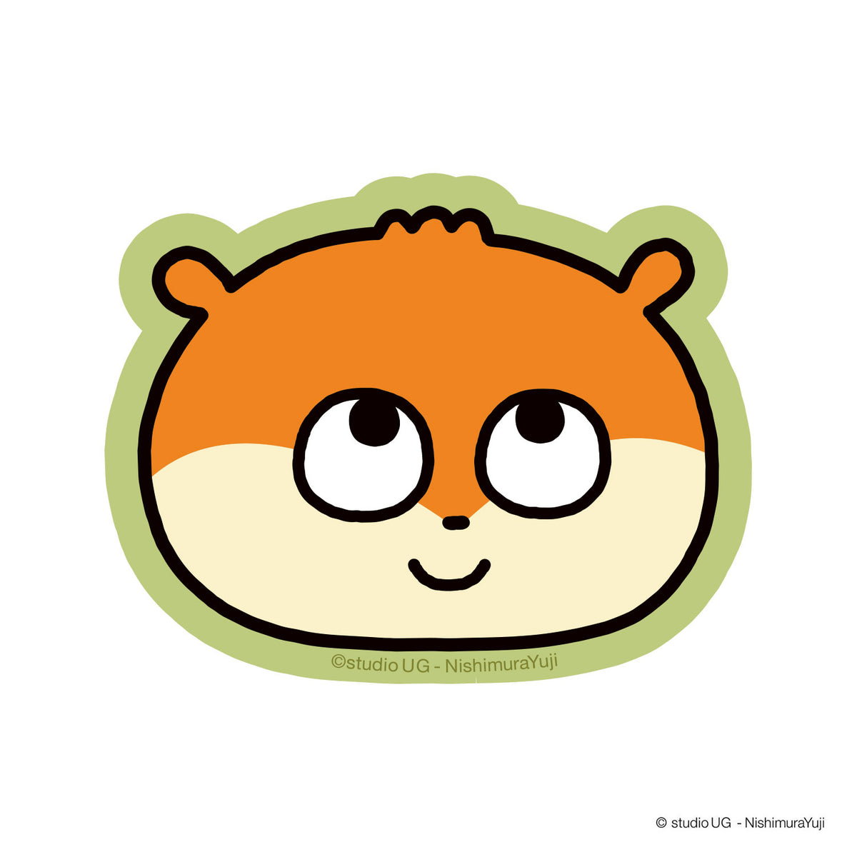 キャラクターステッカー　スタジオUG　こねずみ　フェイスLGR