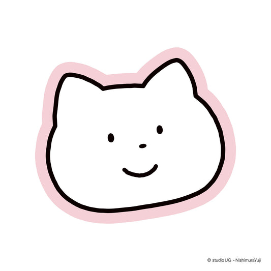 キャラクターステッカー　スタジオUG　さえないこねこ　フェイスPK