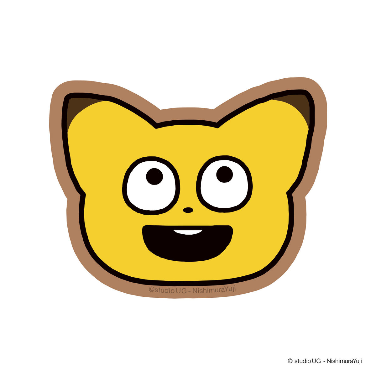 キャラクターステッカー　スタジオUG　金田こん　フェイスBR
