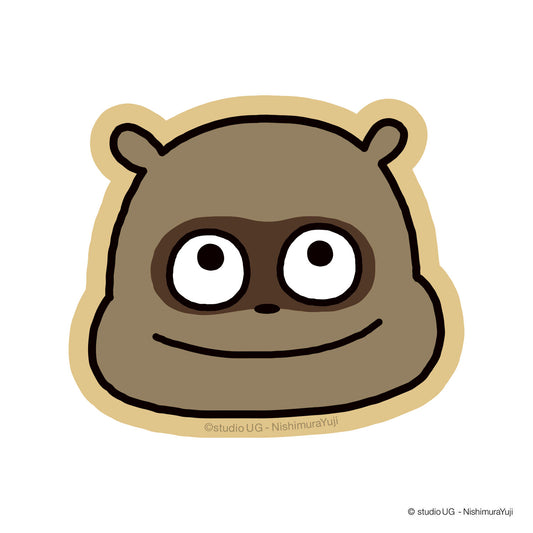 キャラクターステッカー　スタジオUG　たぬき　フェイスBG