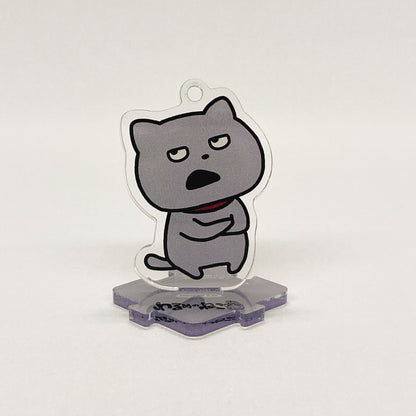 アクリルスタンドキーホルダー　わるめのねこ