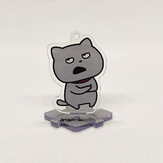 アクリルスタンドキーホルダー　わるめのねこ