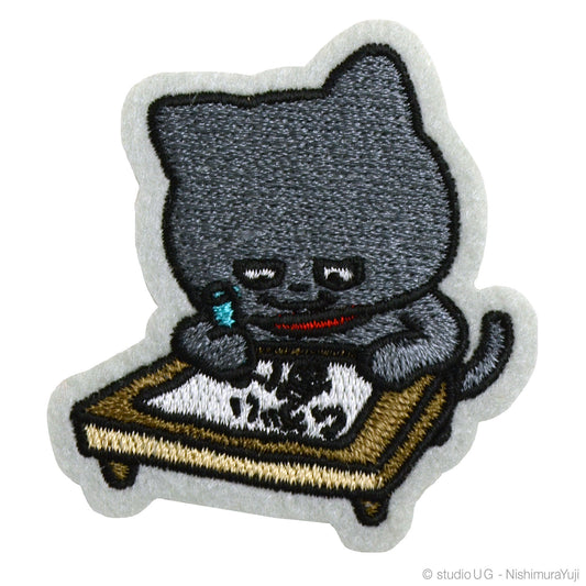 シールワッペン　わるめのねこ